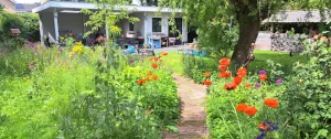 pad met bloemenmobiel